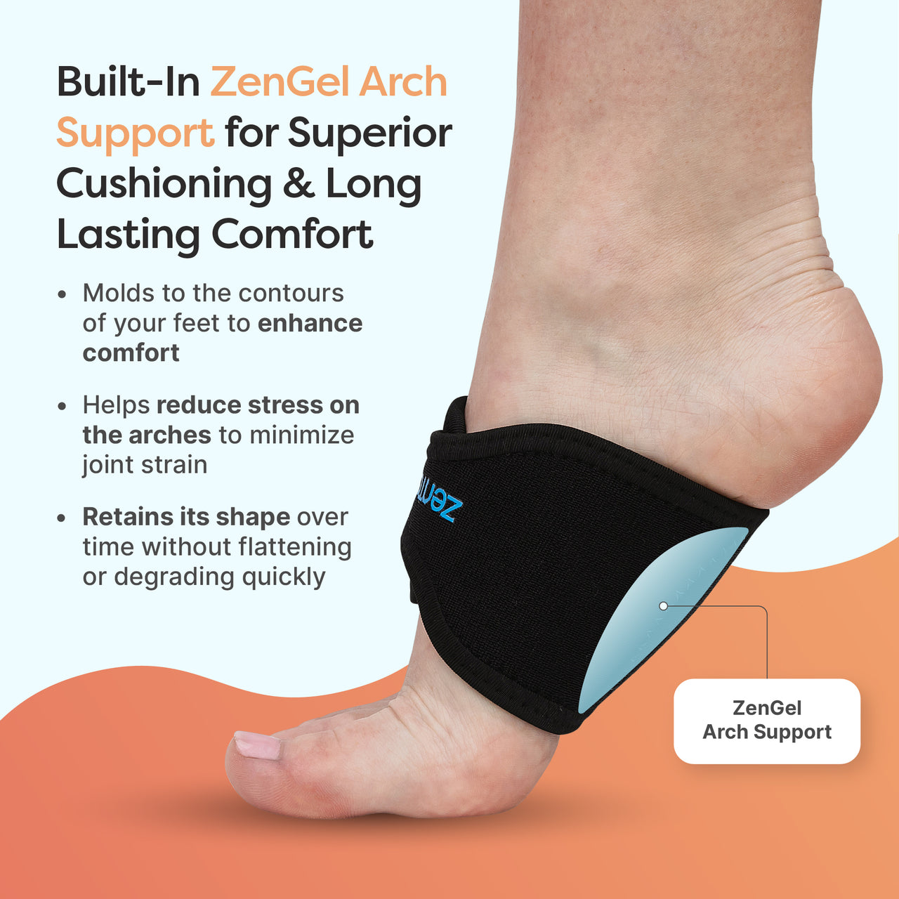 Adjustable Arch Support Bands - ZenToes