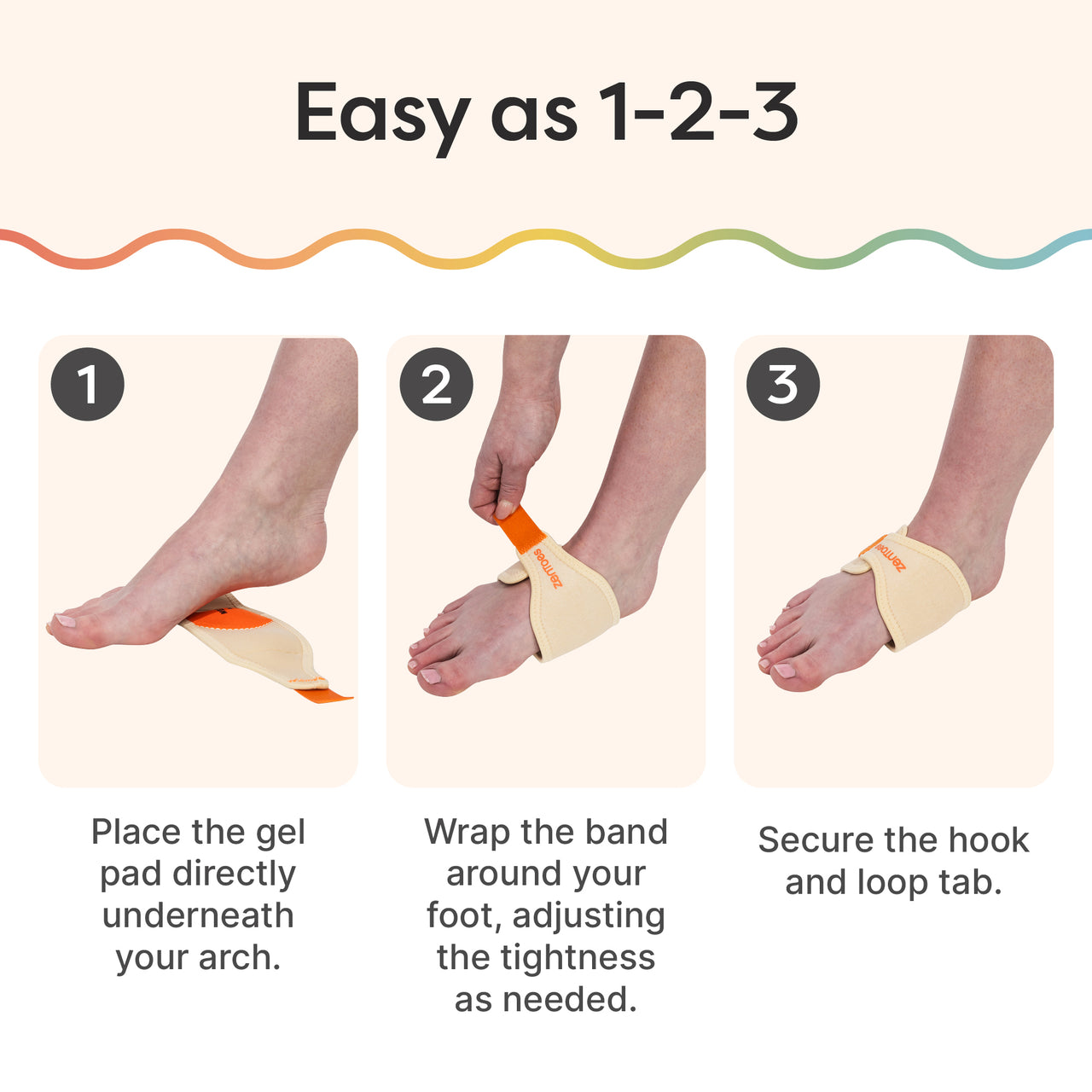 Adjustable Arch Support Bands - ZenToes