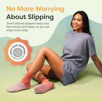 Thumbnail for Bamboo Viscose Blend Moisturizing Socks with Anti Slip Grippers
