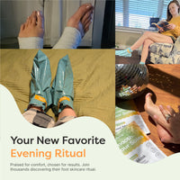 Thumbnail for Bamboo Viscose Blend Moisturizing Socks with Anti Slip Grippers
