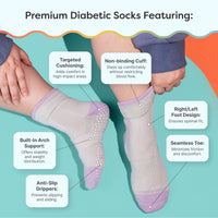 Thumbnail for Diabetic Socks for Women & Men - ZenToes