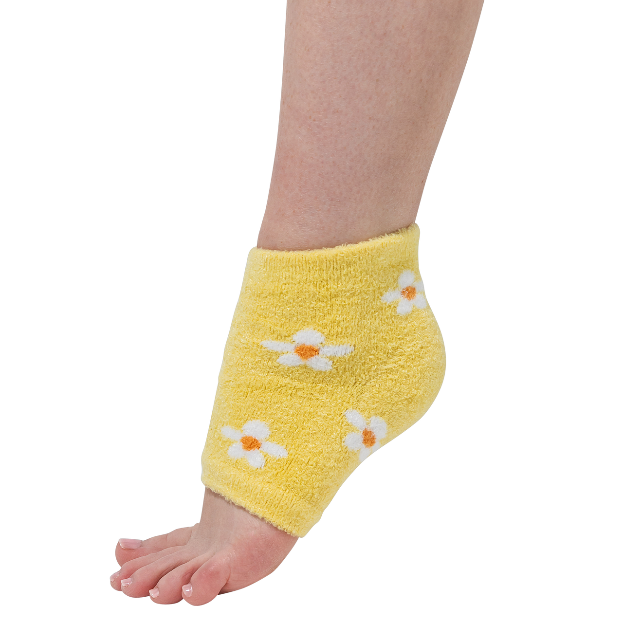 Moisturizing Gel Heel Socks - Fuzzy - ZenToes