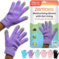 Thumbnail for NEW & IMPROVED Moisturizing Gel Lined Gloves - ZenToes