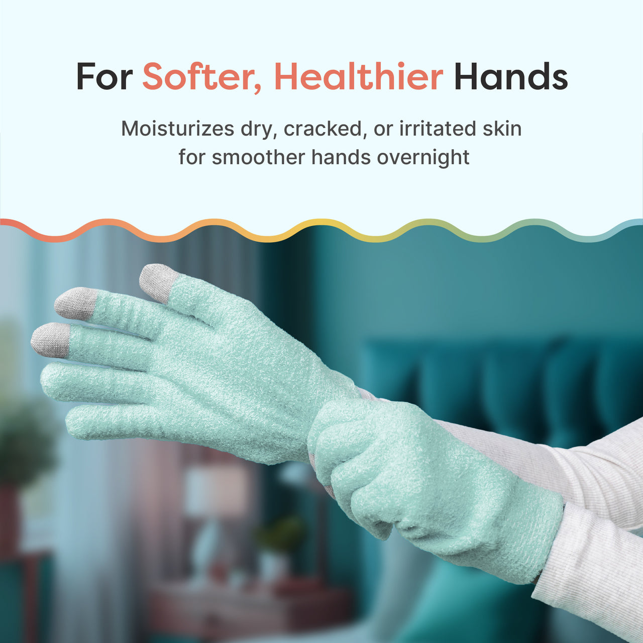 NEW & IMPROVED Moisturizing Gel Lined Gloves - ZenToes