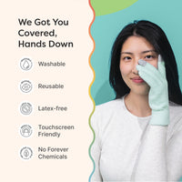 Thumbnail for NEW & IMPROVED Moisturizing Gel Lined Gloves - ZenToes