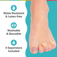 Thumbnail for Small Single Loop Toe Spacer for Bunionettes - 4 Count - ZenToes