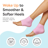 Thumbnail for Moisturizing Gel Heel Socks - Fuzzy