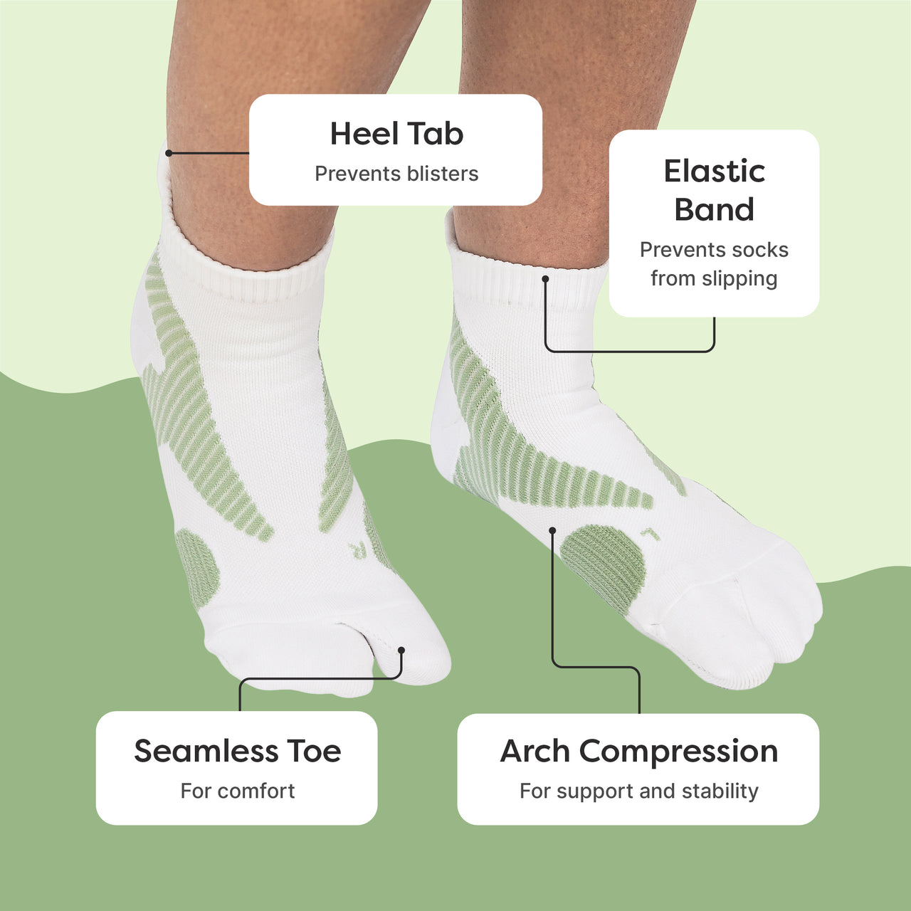 Split-Toe Bunion Relief Socks - ZenToes