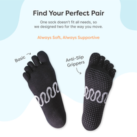 Thumbnail for Cotton Toe Socks for Pilates & Yoga