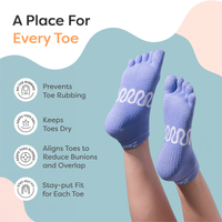 Thumbnail for Cotton Toe Socks for Pilates & Yoga
