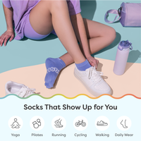 Thumbnail for Cotton Toe Socks for Pilates & Yoga