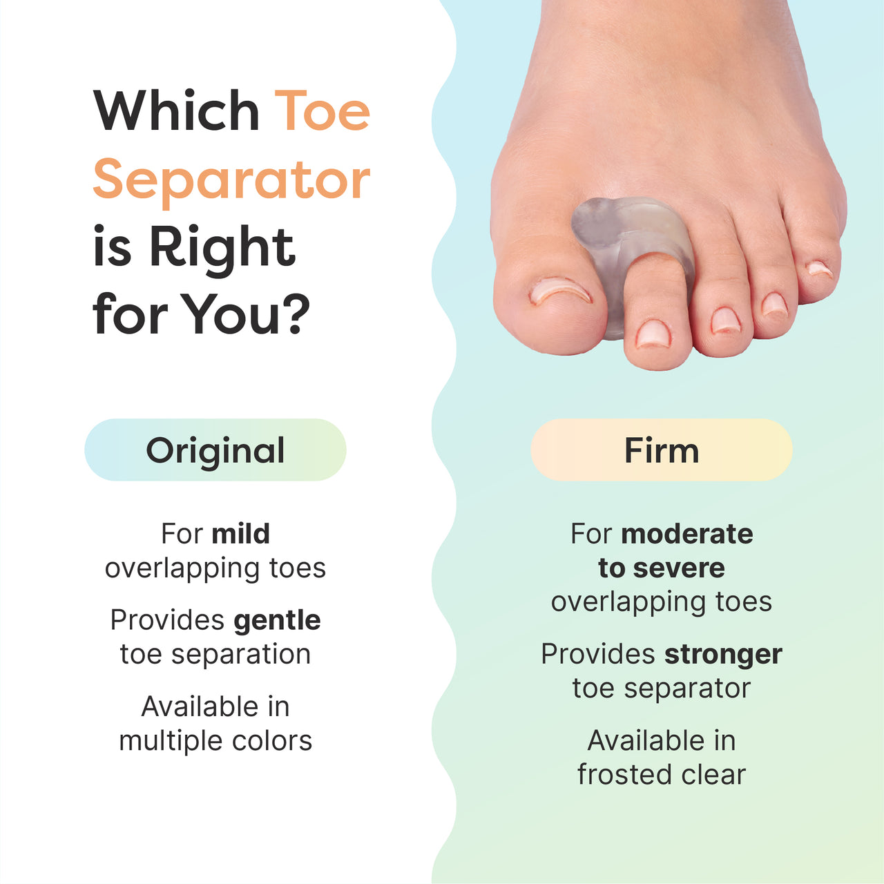 Single Loop Firm Gel Toe Corrector for Bunions Test Page - ZenToes