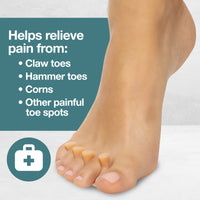 Thumbnail for Hammer Toe Separator Crest with No Loop - 2 Pairs - ZenToes