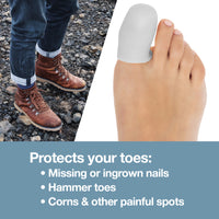 Thumbnail for Large Gel Toe Cap and Protector - Pack of 6 - ZenToes