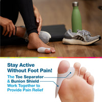 Thumbnail for Bunion Protector with Attached Toe Separator - ZenToes